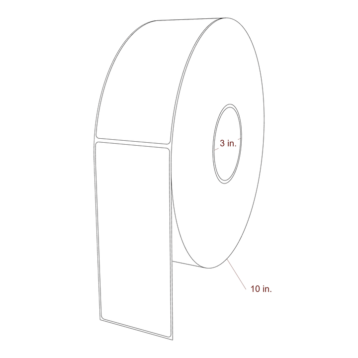 2.85" x 6.5" Inkjet Label Rolls | Fits Epson ColorWorks, VIPColor & Primera
