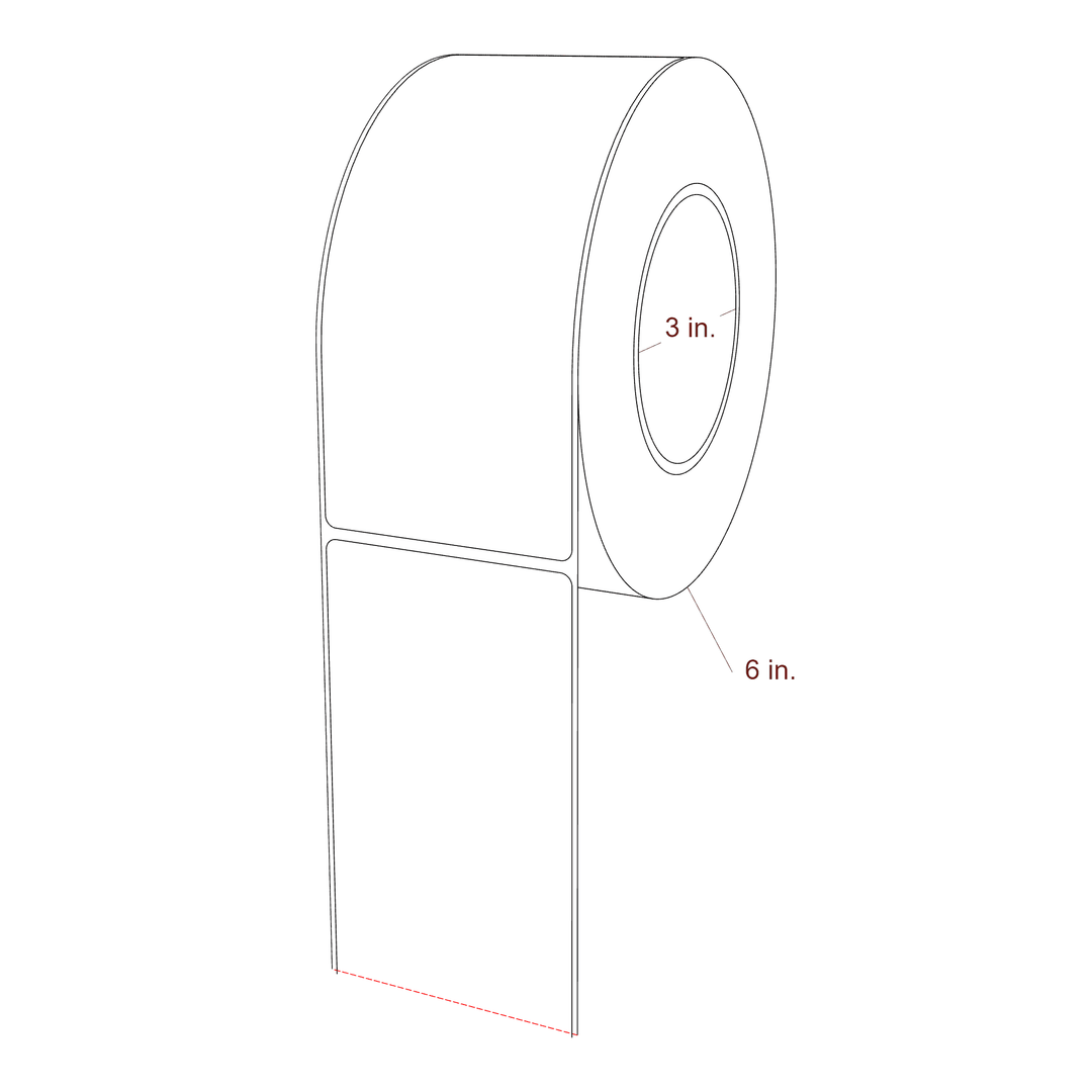 2.85" x 6.5" Inkjet Label Rolls | Fits Epson ColorWorks, VIPColor & Primera