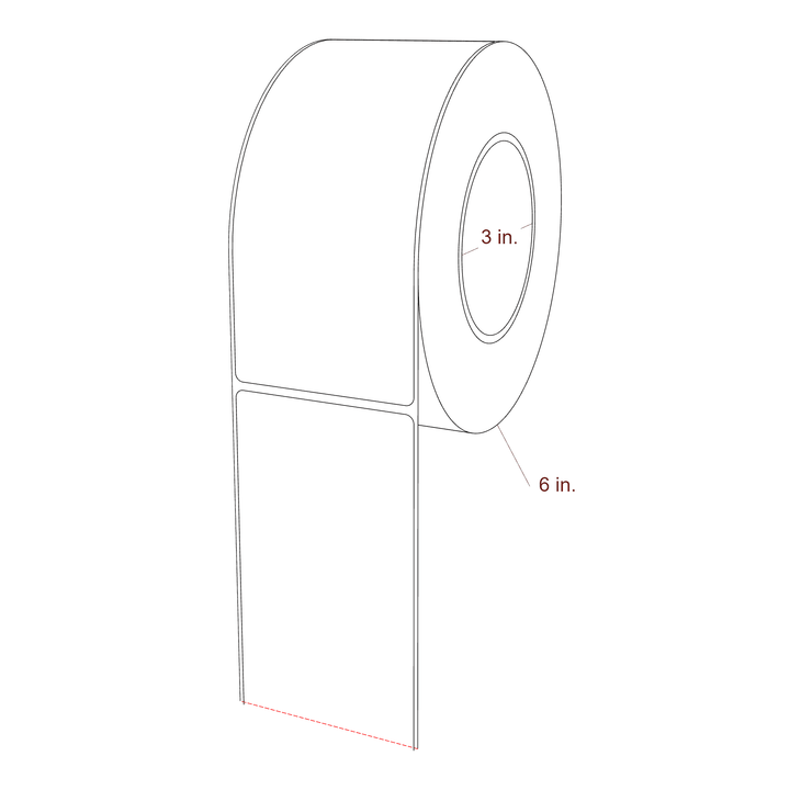 2.85" x 6.5" Inkjet Label Rolls | Fits Epson ColorWorks, VIPColor & Primera