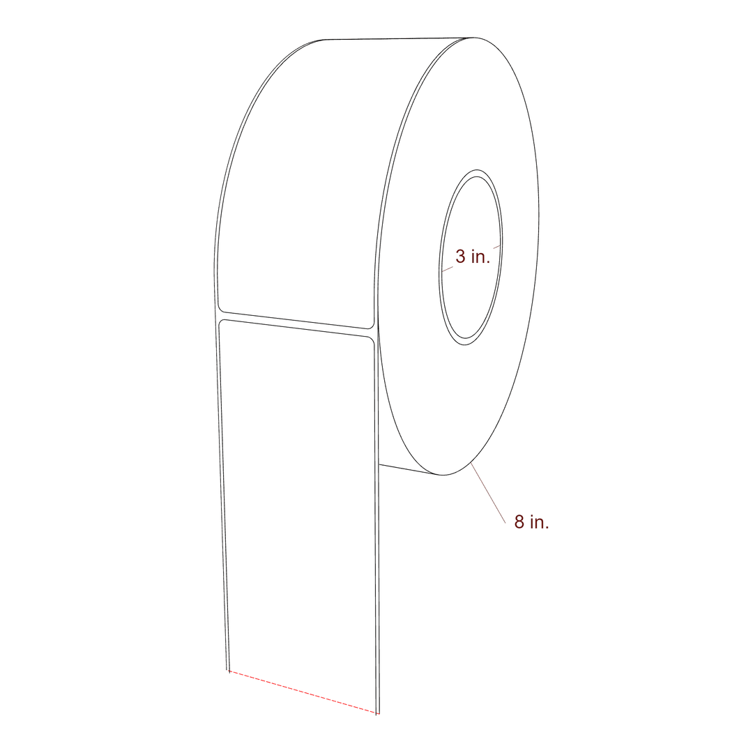 2.85" x 6.5" Inkjet Label Rolls | Fits Epson ColorWorks, VIPColor & Primera