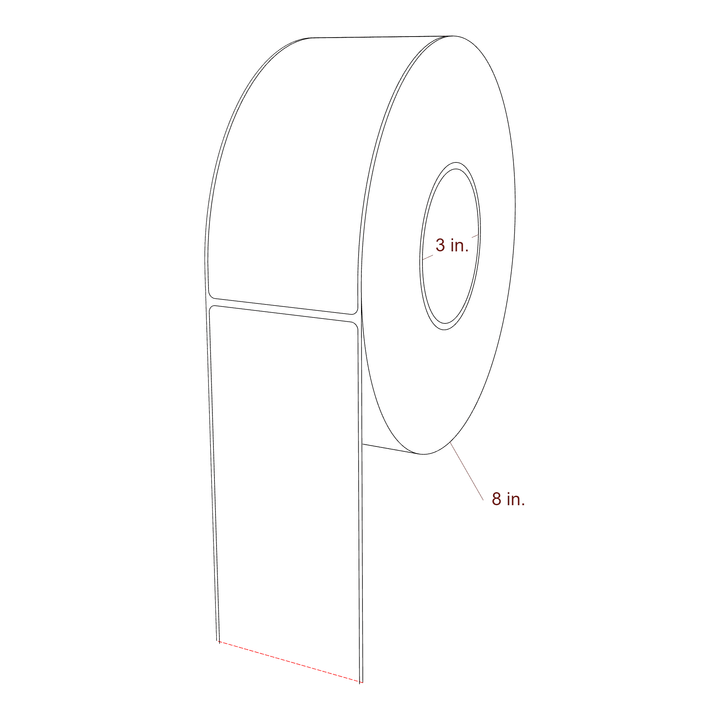 2.85" x 6.5" Inkjet Label Rolls | Fits Epson ColorWorks, VIPColor & Primera