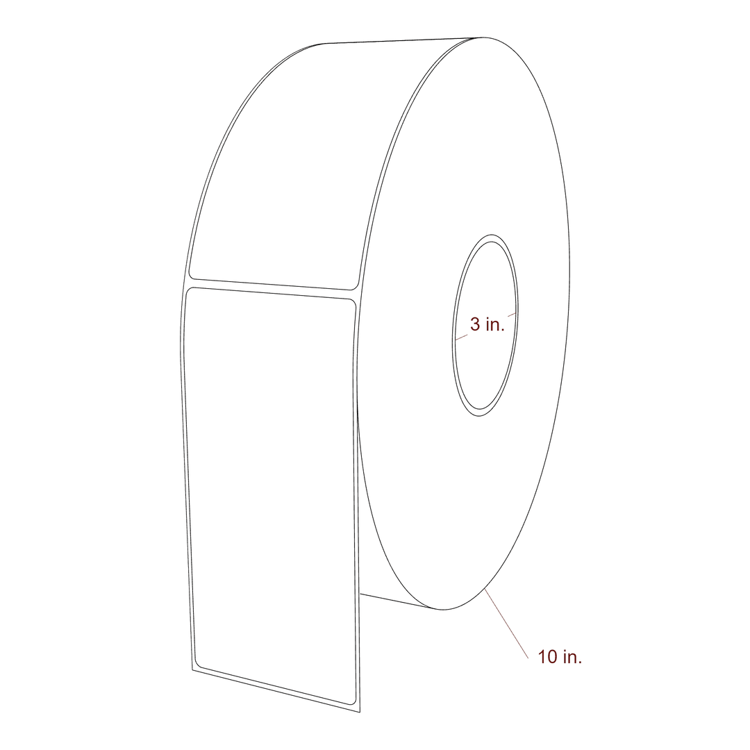 2.85" x 6" Inkjet Label Rolls | Fits Epson ColorWorks, VIPColor & Primera