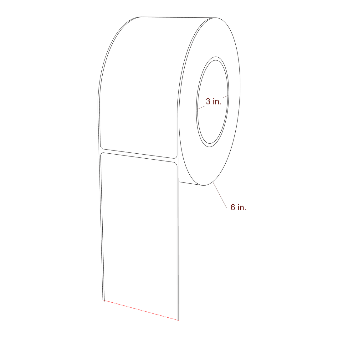 2.85" x 6" Inkjet Label Rolls | Fits Epson ColorWorks, VIPColor & Primera