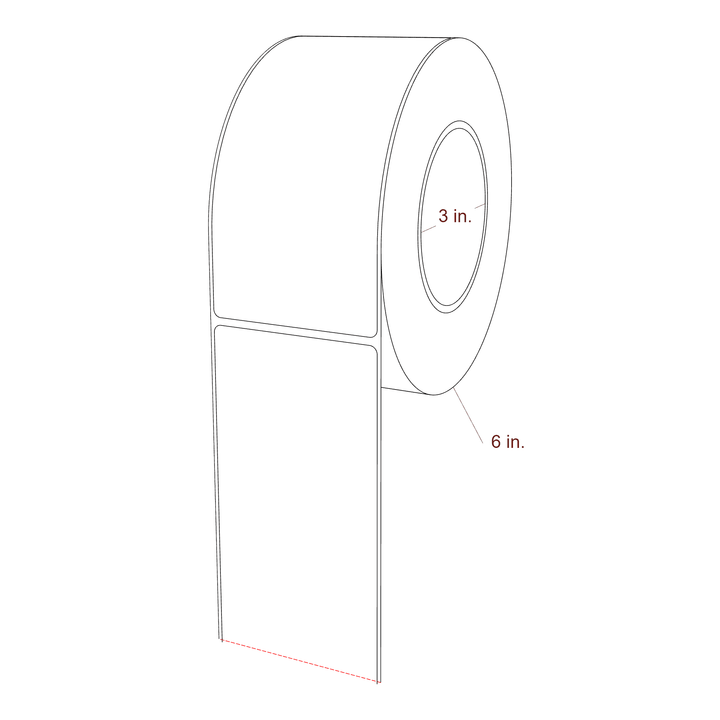 2.85" x 6" Inkjet Label Rolls | Fits Epson ColorWorks, VIPColor & Primera