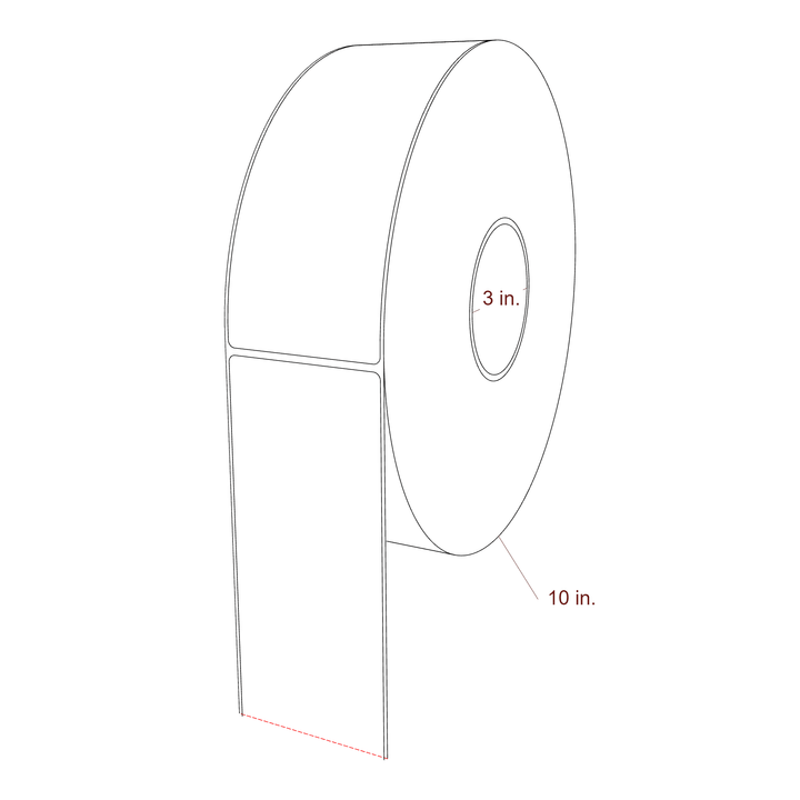 2.85" x 7.5" Inkjet Label Rolls | Fits Epson ColorWorks, VIPColor & Primera