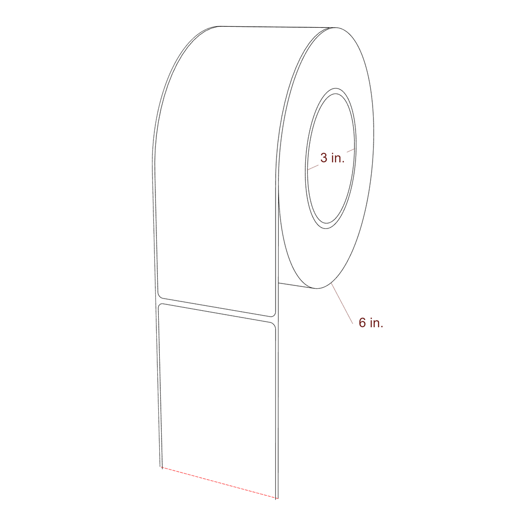 2.85" x 7.5" Inkjet Label Rolls | Fits Epson ColorWorks, VIPColor & Primera