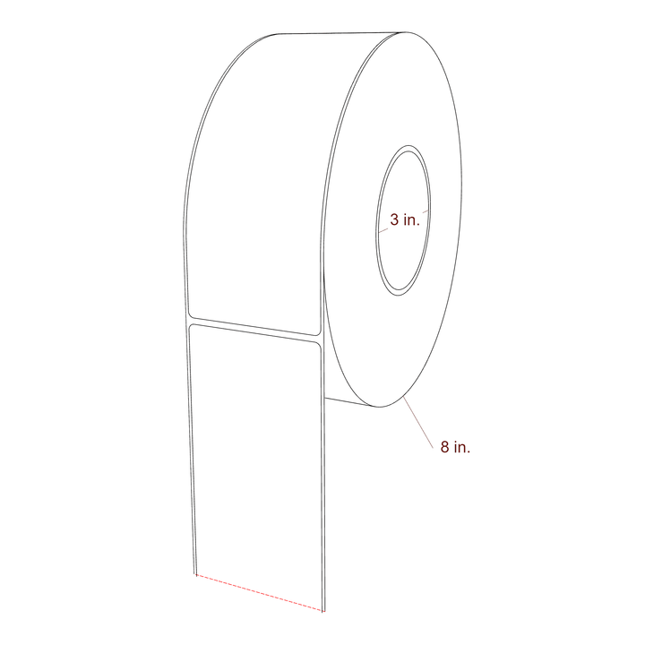 2.85" x 7.5" Inkjet Label Rolls | Fits Epson ColorWorks, VIPColor & Primera