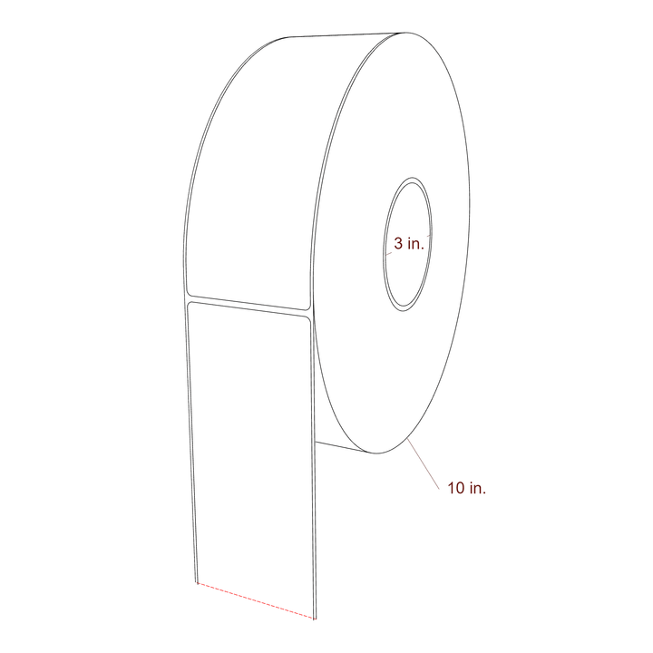 2.85" x 7.75" Inkjet Label Rolls | Fits Epson ColorWorks, VIPColor & Primera