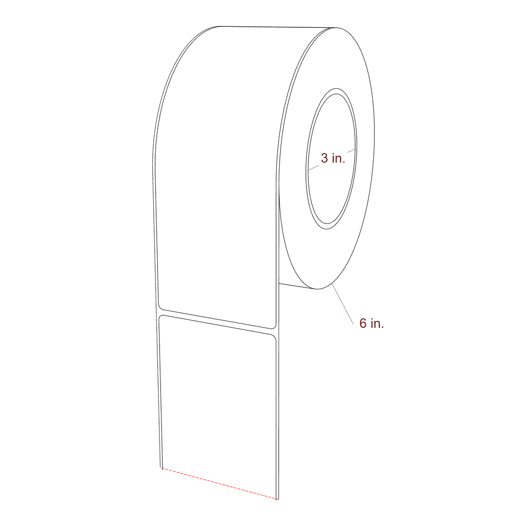 2.85" x 7.75" Inkjet Label Rolls | Fits Epson ColorWorks, VIPColor & Primera
