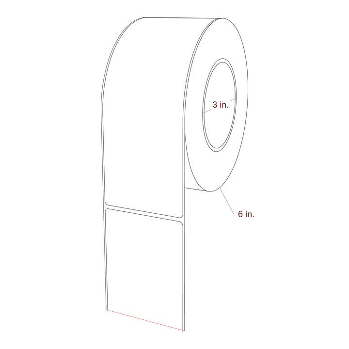 2.85" x 7.75" Inkjet Label Rolls | Fits Epson ColorWorks, VIPColor & Primera