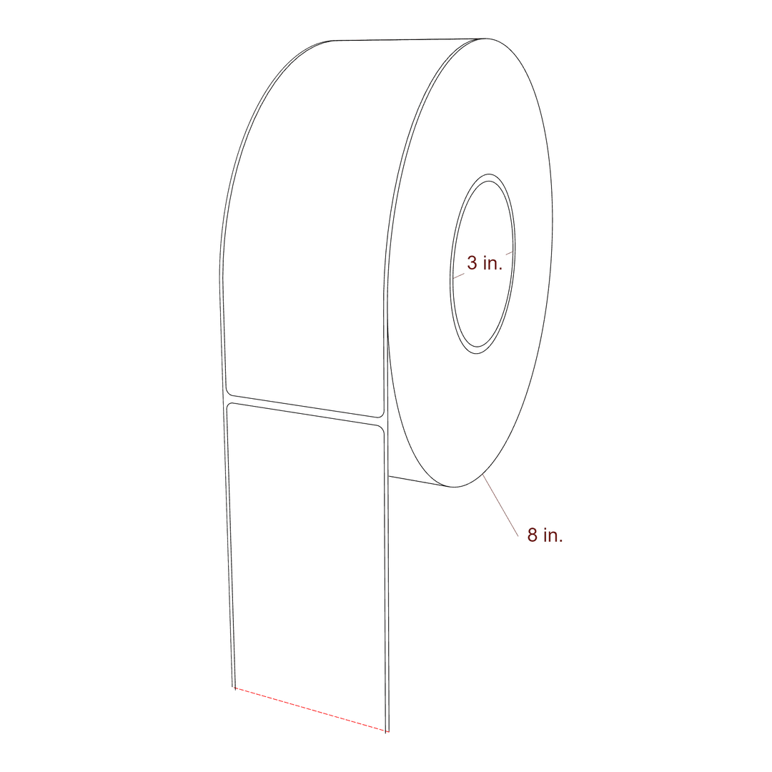2.85" x 7.75" Inkjet Label Rolls | Fits Epson ColorWorks, VIPColor & Primera