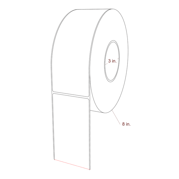 2.85" x 7.75" Inkjet Label Rolls | Fits Epson ColorWorks, VIPColor & Primera