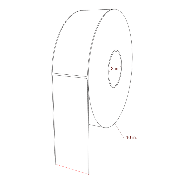 2.85" x 7" Inkjet Label Rolls | Fits Epson ColorWorks, VIPColor & Primera