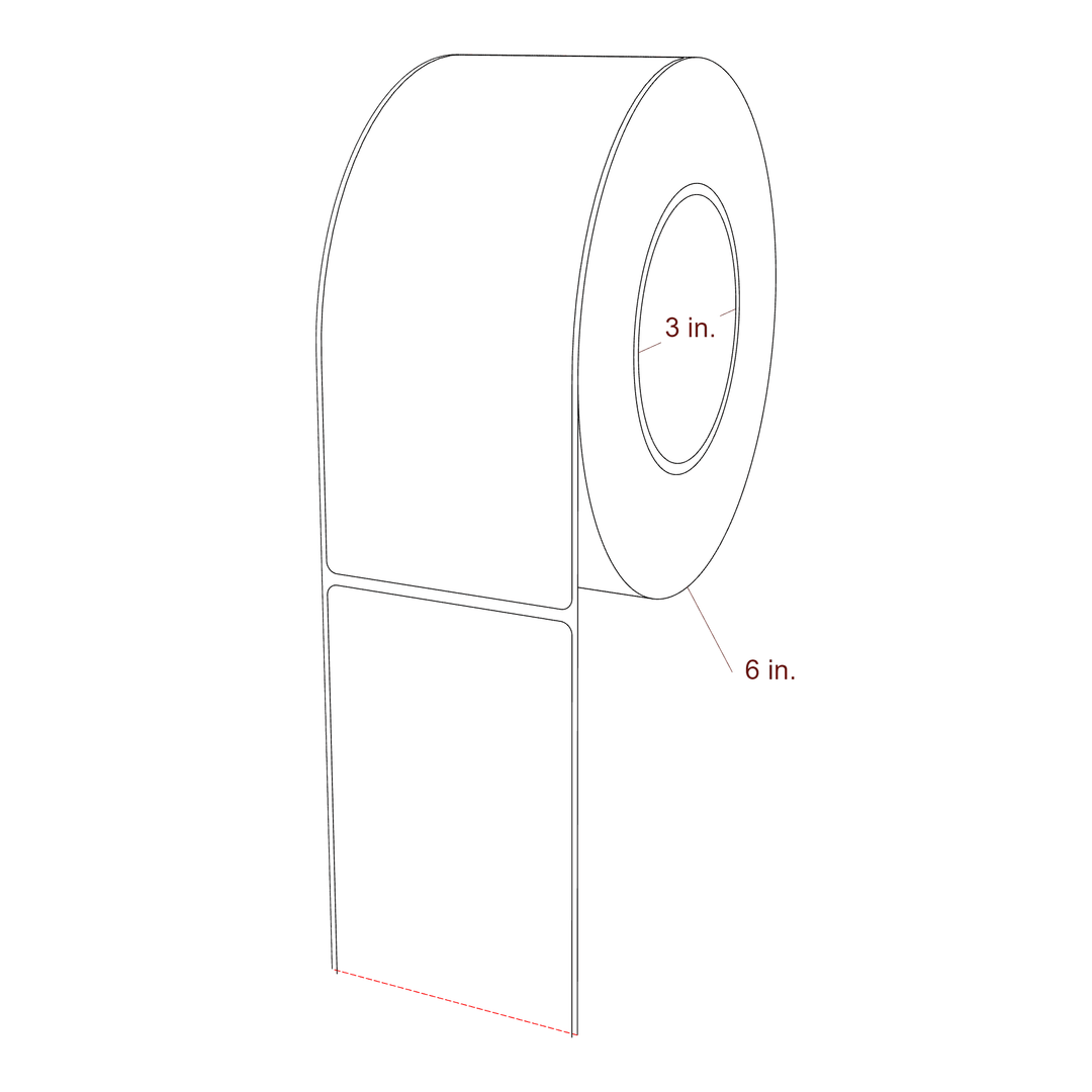 2.85" x 7" Inkjet Label Rolls | Fits Epson ColorWorks, VIPColor & Primera