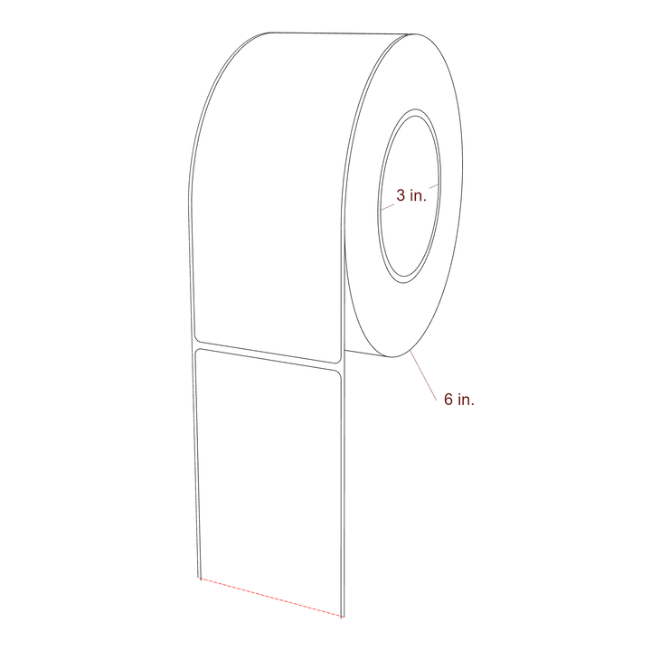 2.85" x 7" Inkjet Label Rolls | Fits Epson ColorWorks, VIPColor & Primera