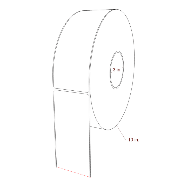 2.85" x 8" Inkjet Label Rolls | Fits Epson ColorWorks, VIPColor & Primera