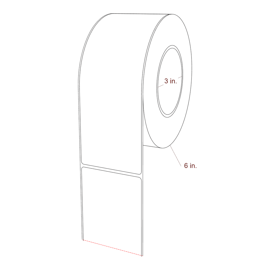 2.85" x 8" Inkjet Label Rolls | Fits Epson ColorWorks, VIPColor & Primera