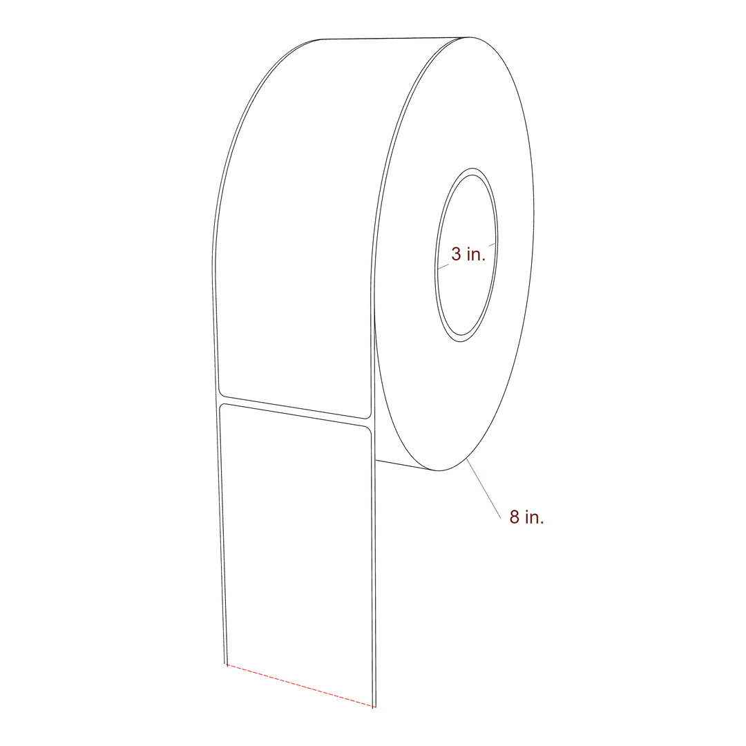 2.85" x 8" Inkjet Label Rolls | Fits Epson ColorWorks, VIPColor & Primera