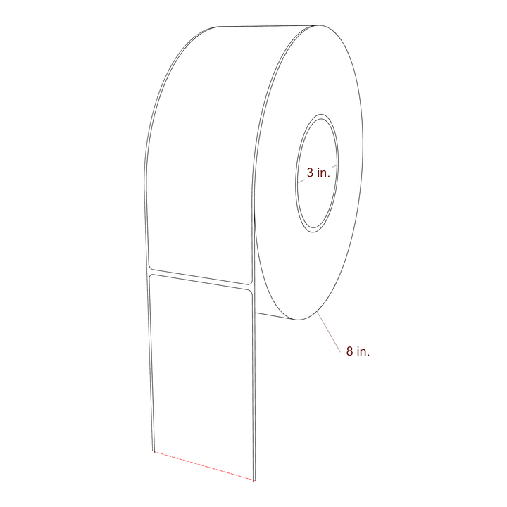2.85" x 8" Inkjet Label Rolls | Fits Epson ColorWorks, VIPColor & Primera