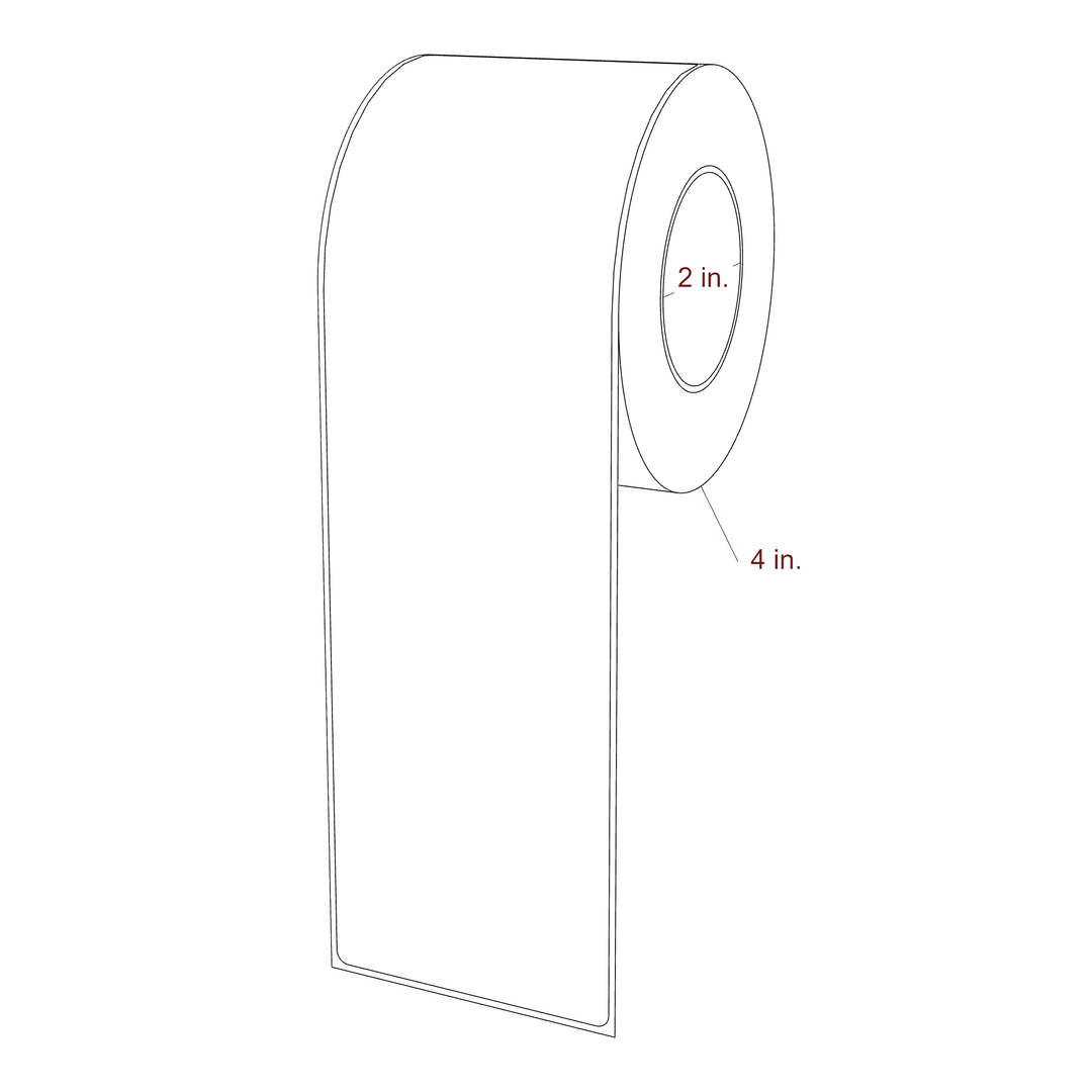 2.85" x 9.75" Rectangle Roll for Epson ColorWorks, VIPColor & Primera Printers; 2.85" x 9.75" Rectangle Label Diagram