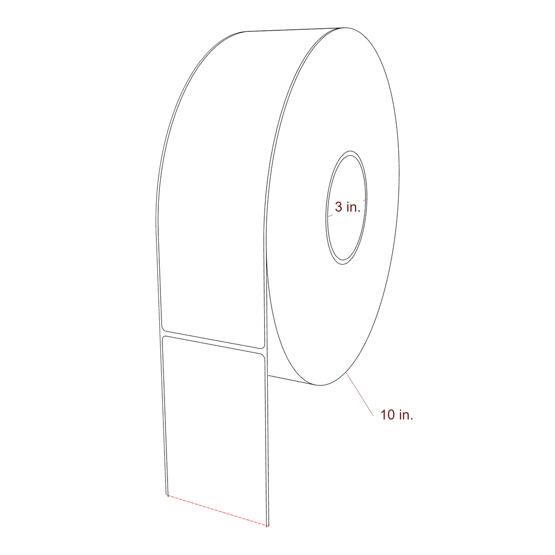 2.85" x 9.75" Inkjet Label Rolls | Fits Epson ColorWorks, VIPColor & Primera