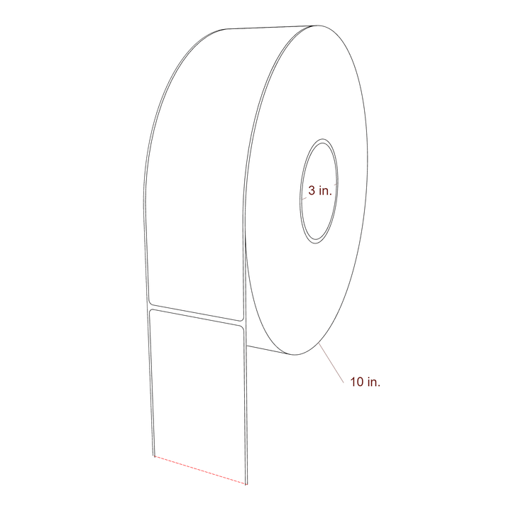2.85" x 9.75" Inkjet Label Rolls | Fits Epson ColorWorks, VIPColor & Primera