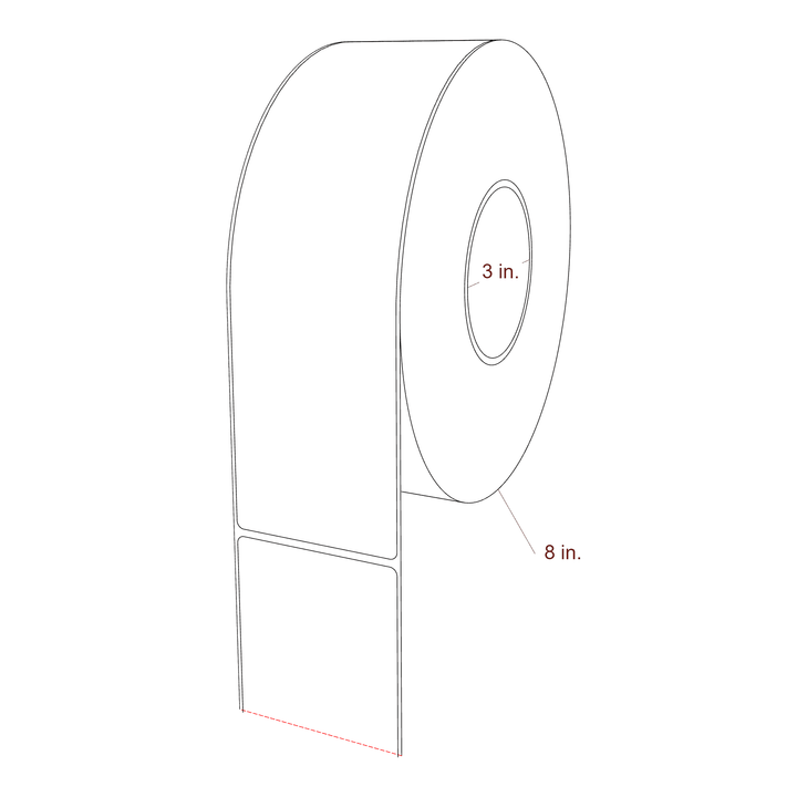 2.85" x 9.75" Inkjet Label Rolls | Fits Epson ColorWorks, VIPColor & Primera