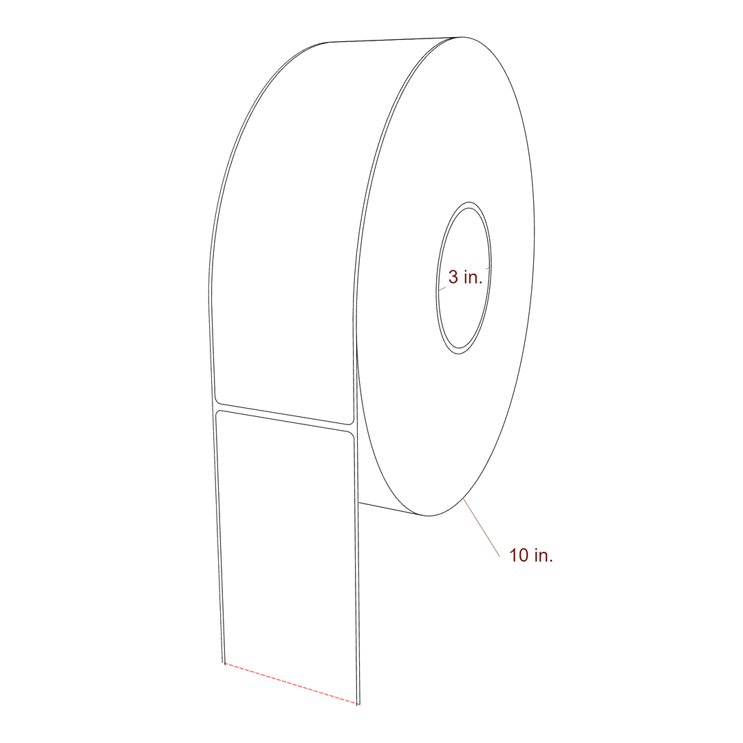 2.85" x 9" Inkjet Label Rolls | Fits Epson ColorWorks, VIPColor & Primera