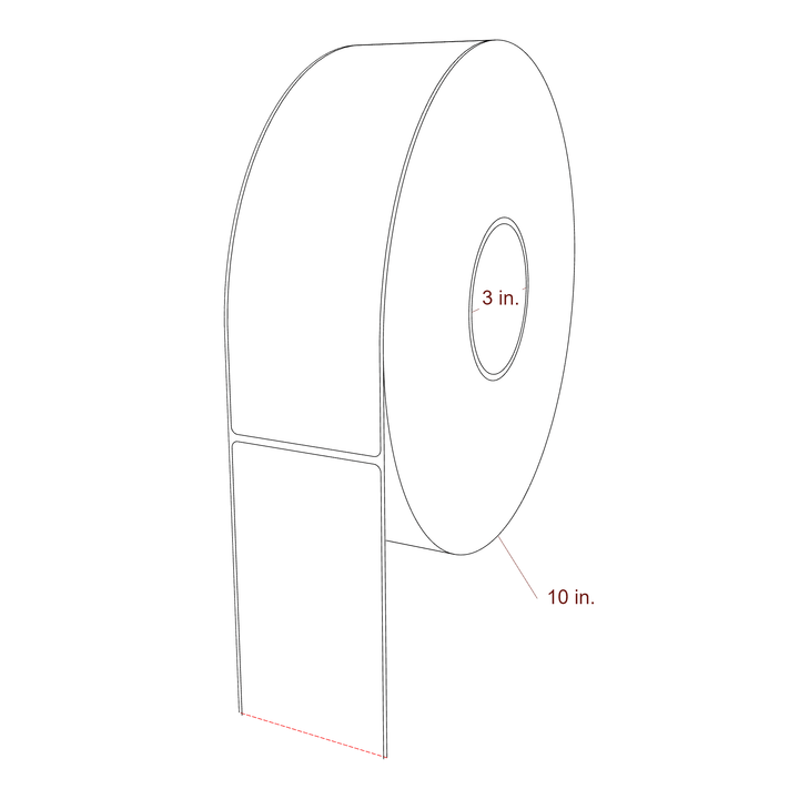 2.85" x 9" Inkjet Label Rolls | Fits Epson ColorWorks, VIPColor & Primera