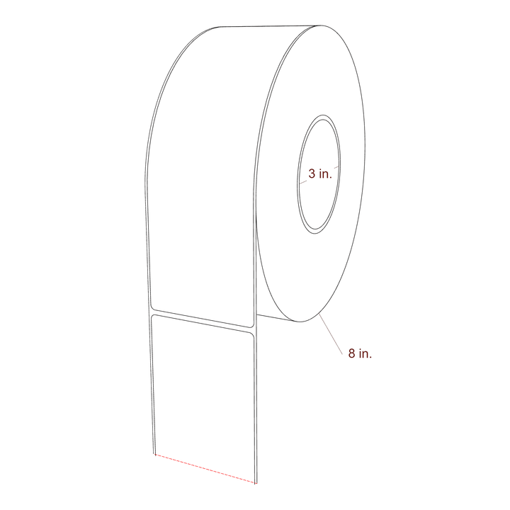2.85" x 9" Inkjet Label Rolls | Fits Epson ColorWorks, VIPColor & Primera