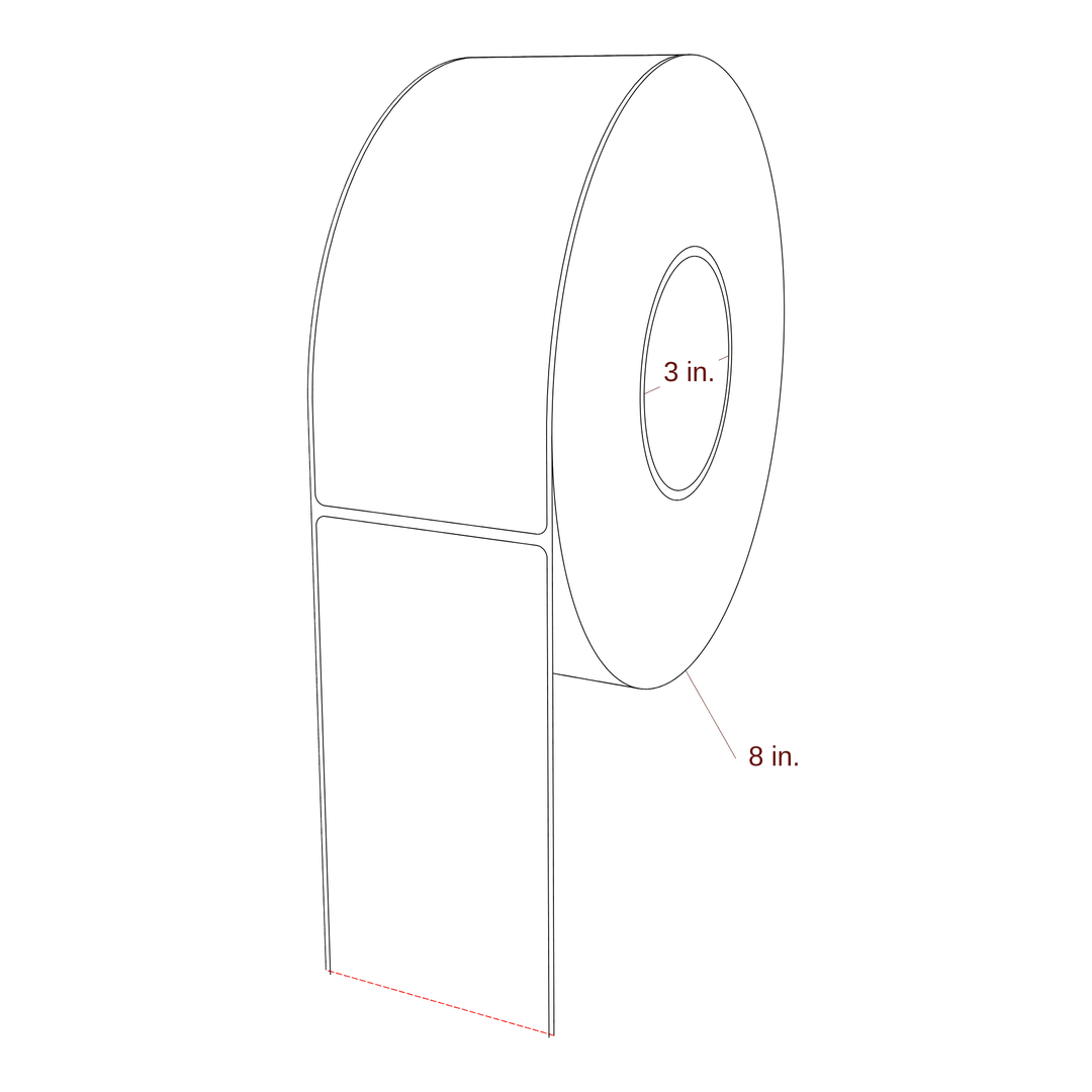 2.938" x 7.125" Inkjet Label Rolls | Fits Epson ColorWorks, VIPColor & Primera