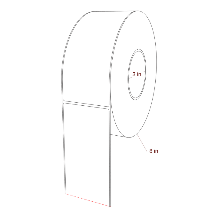 2.938" x 7.125" Inkjet Label Rolls | Fits Epson ColorWorks, VIPColor & Primera