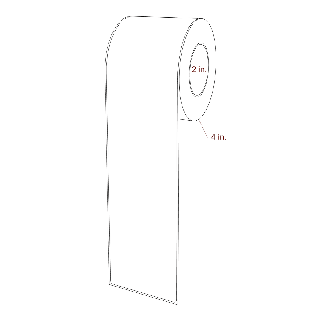 2.95" x 12" Rectangle Roll for Epson ColorWorks, VIPColor & Primera Printers; 2.95" x 12" Rectangle Label Diagram
