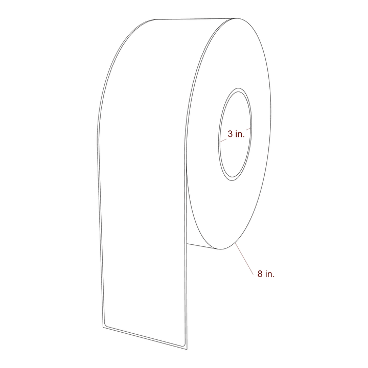 2.95" x 12" Inkjet Label Rolls | Fits Epson ColorWorks, VIPColor & Primera