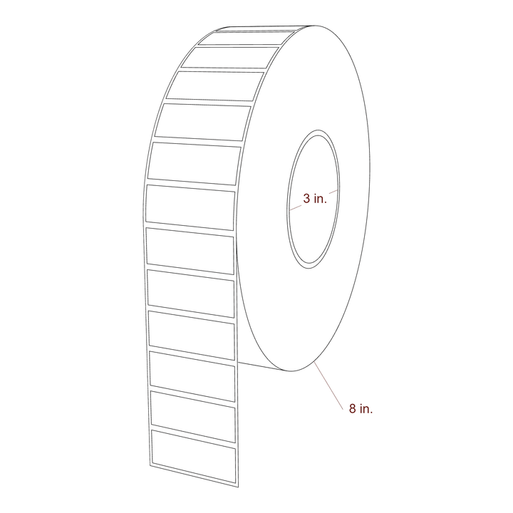 2" x 0.75" Inkjet Label Rolls | Fits Epson ColorWorks, VIPColor & Primera