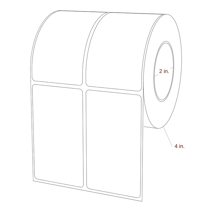2" x 3.5" Inkjet Label Rolls | 2-Up | Fits Epson ColorWorks, VIPColor & Primera