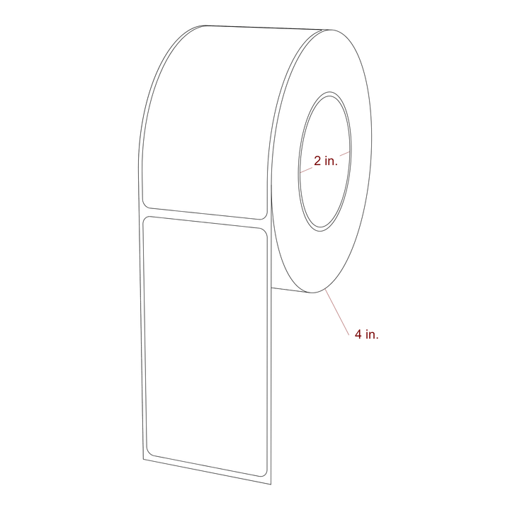 2" x 3.6875" Inkjet Label Rolls | Fits Epson ColorWorks, VIPColor & Primera