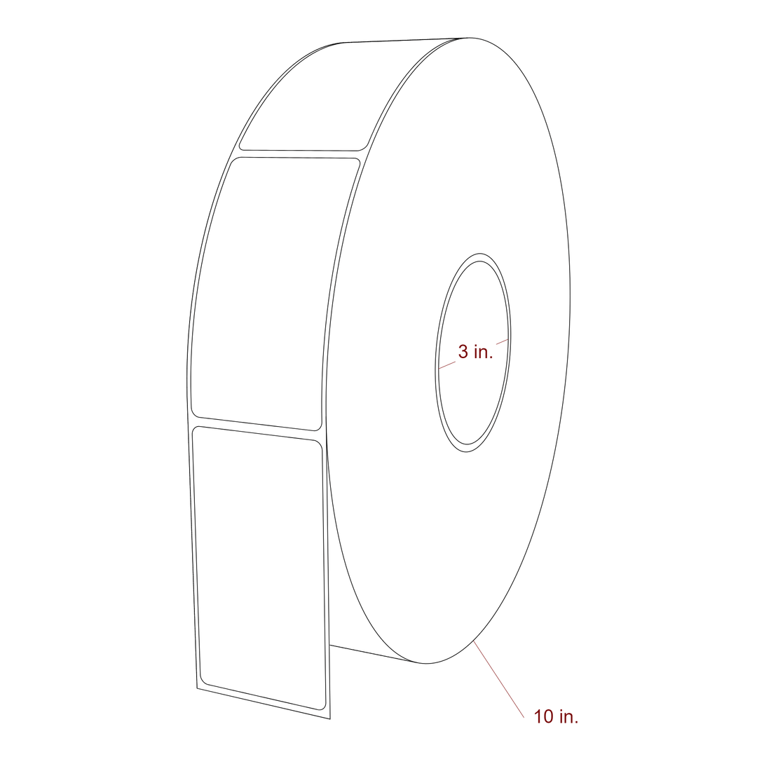 2" x 3.6875" Inkjet Label Rolls | Fits Epson ColorWorks, VIPColor & Primera
