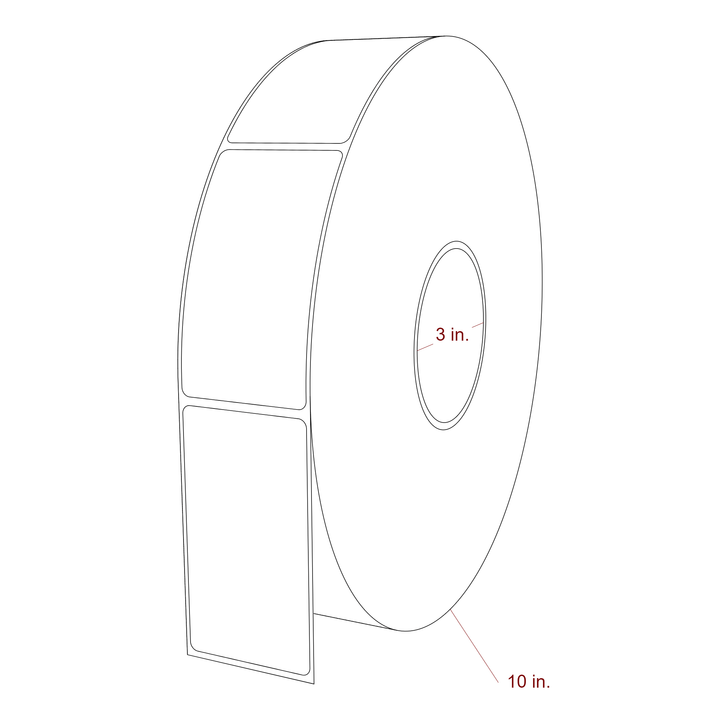 2" x 3.6875" Inkjet Label Rolls | Fits Epson ColorWorks, VIPColor & Primera