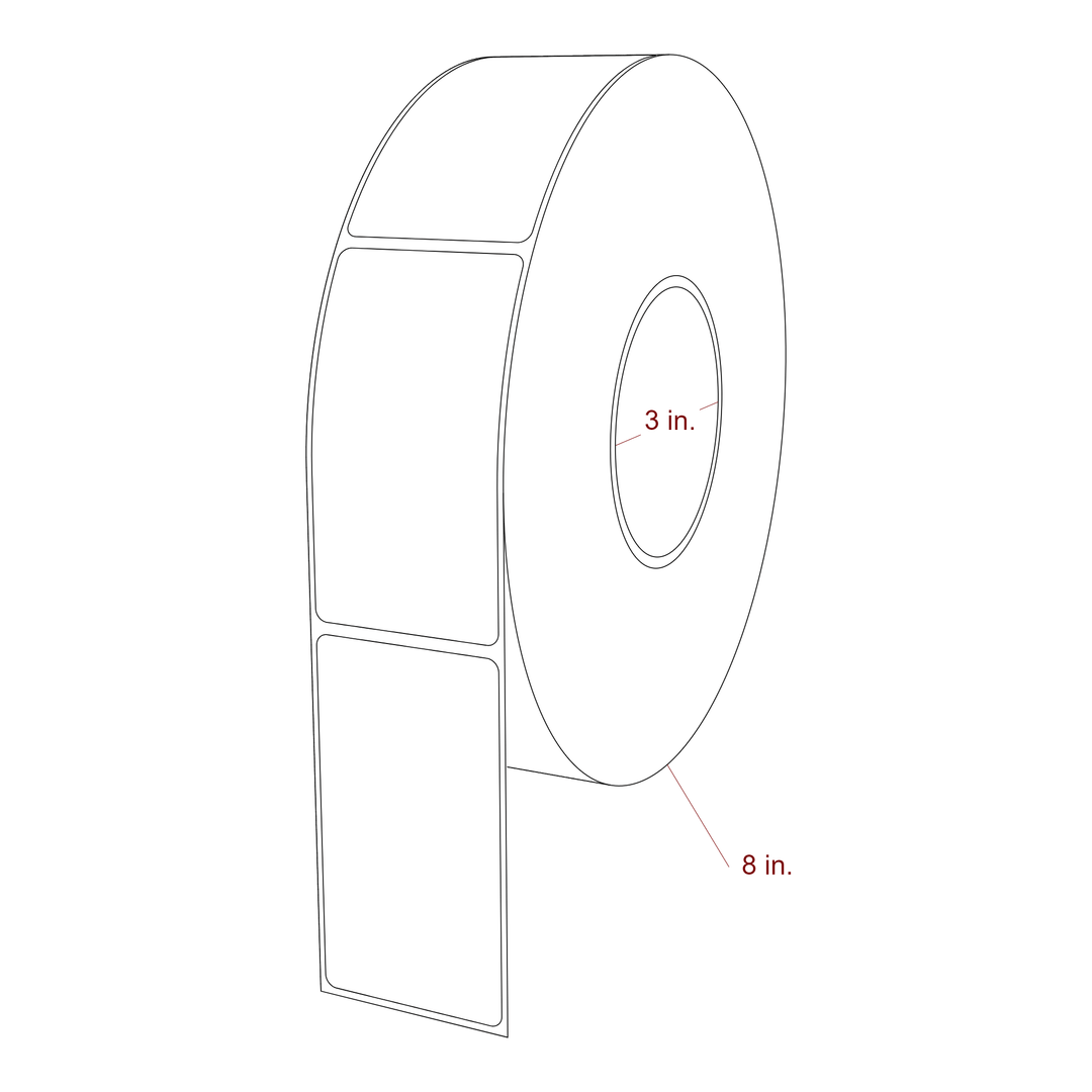 2" x 3.6875" Inkjet Label Rolls | Fits Epson ColorWorks, VIPColor & Primera