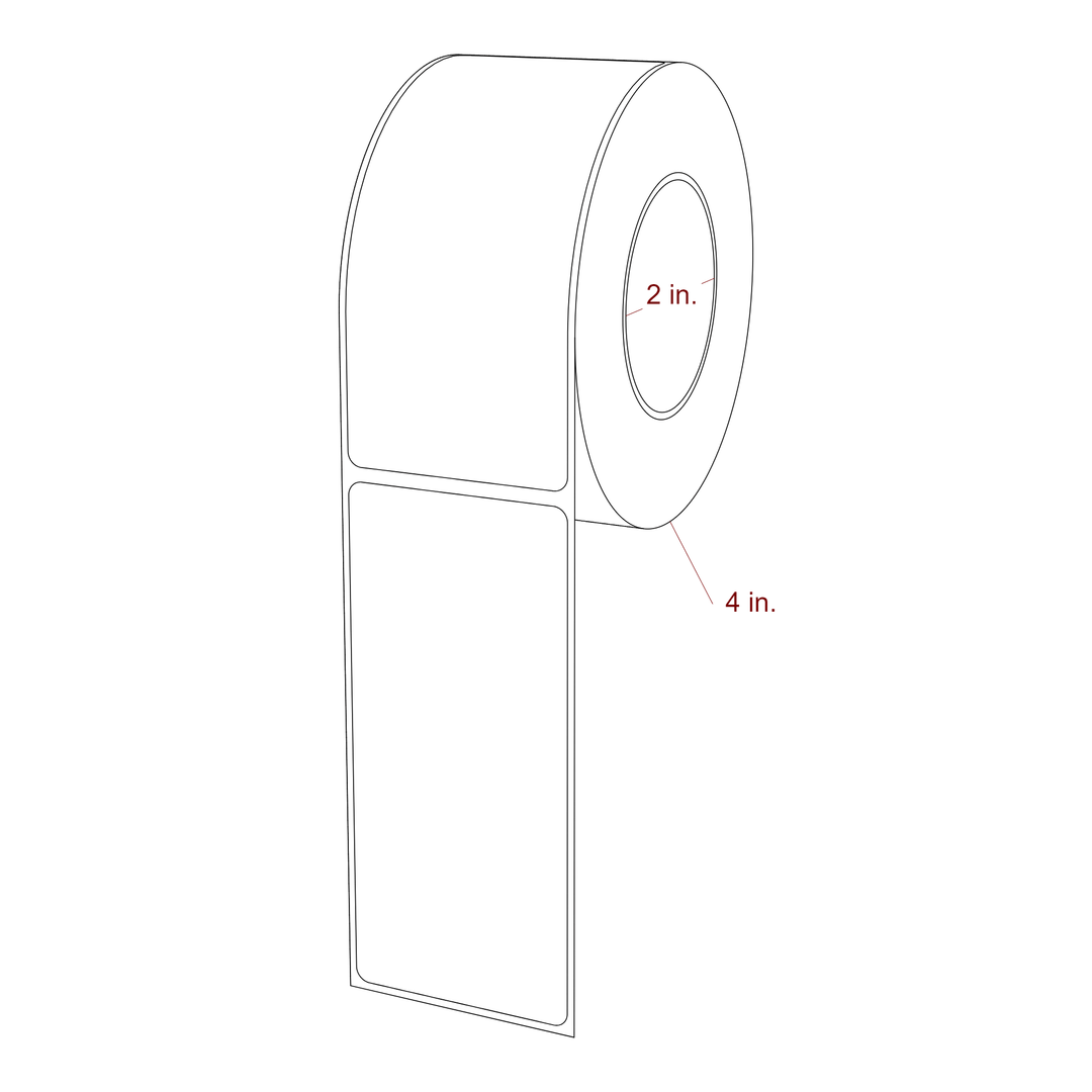 2" x 4.4375" Inkjet Label Rolls | Fits Epson ColorWorks, VIPColor & Primera