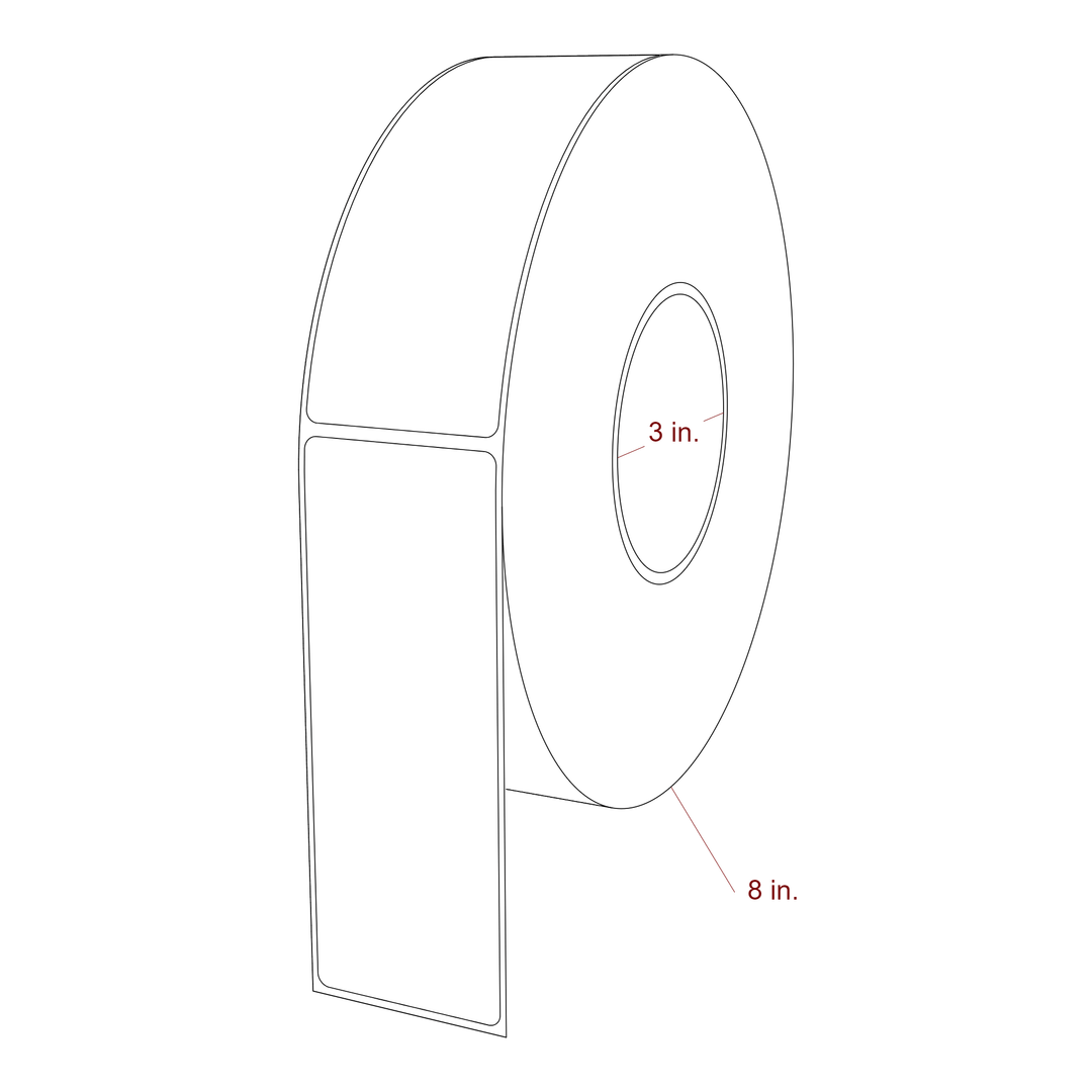 2" x 5.4375" Inkjet Label Rolls | Fits Epson ColorWorks, VIPColor & Primera