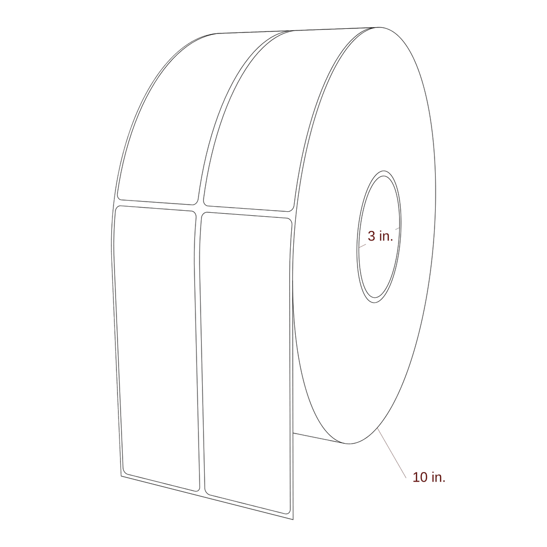 2" x 6" Inkjet Label Rolls | 2-Up | Fits Epson ColorWorks, VIPColor & Primera