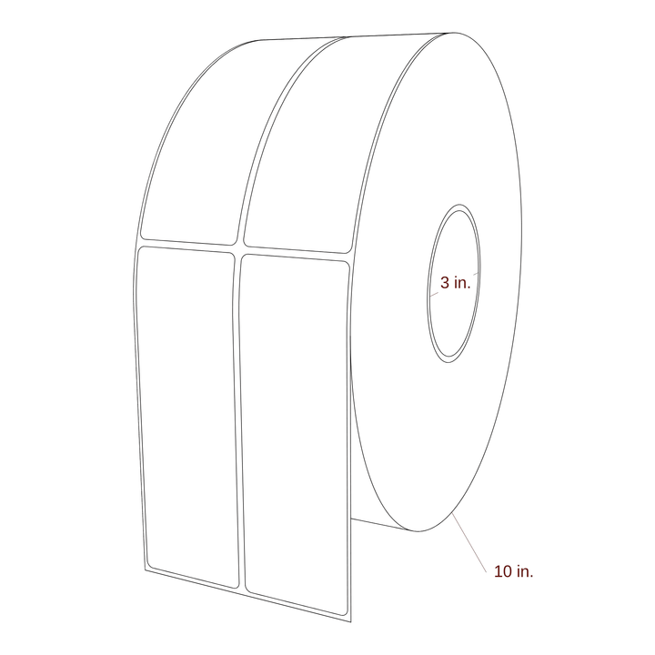 2" x 6" Inkjet Label Rolls | 2-Up | Fits Epson ColorWorks, VIPColor & Primera