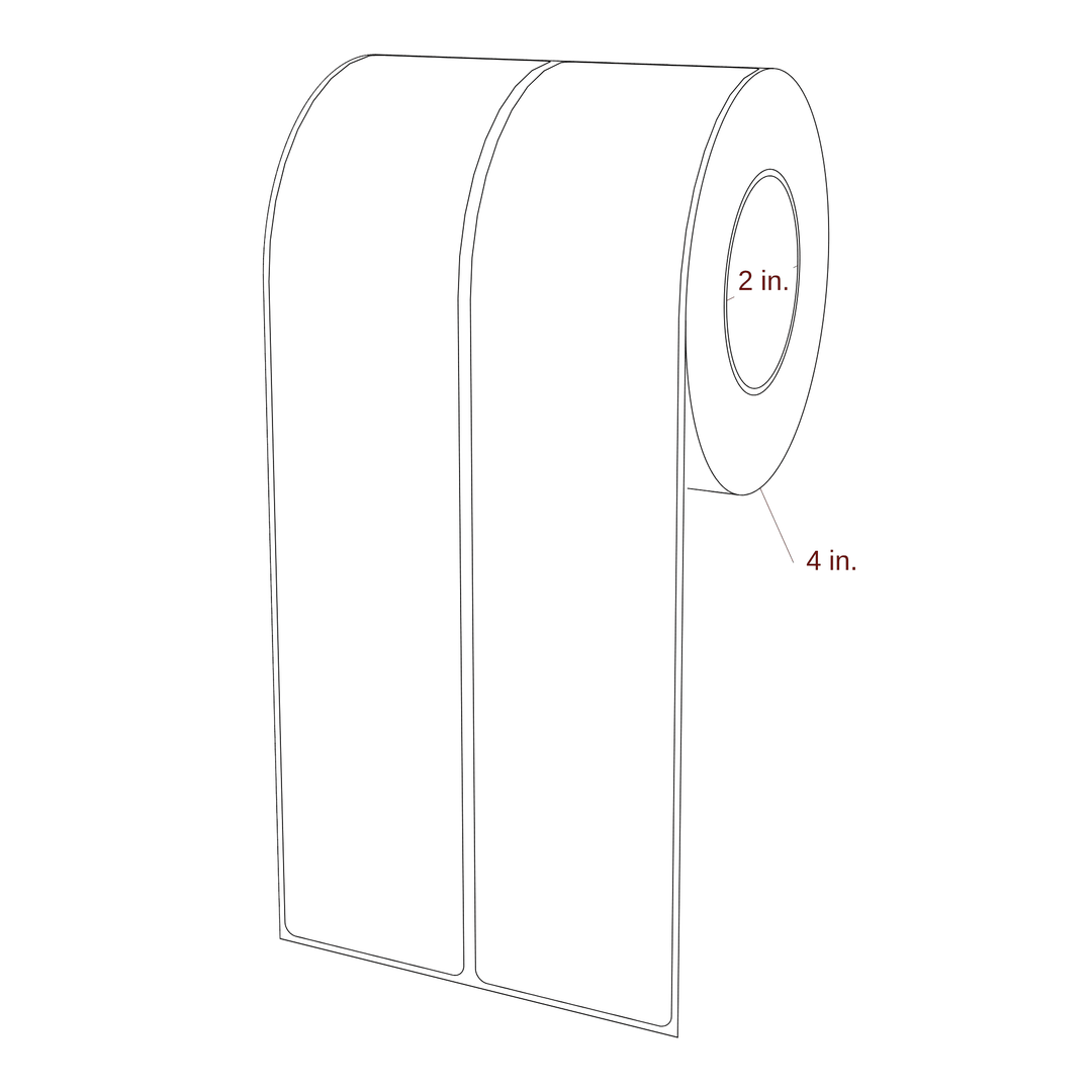 2" x 9.75" Inkjet Label Rolls | 2-Up | Fits Epson ColorWorks, VIPColor & Primera