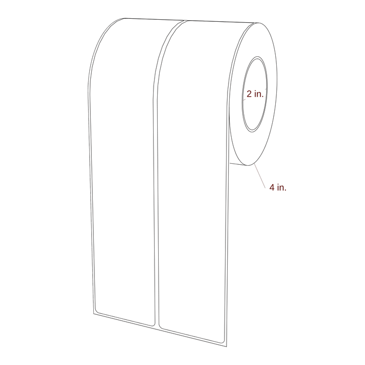 2" x 9.75" Inkjet Label Rolls | 2-Up | Fits Epson ColorWorks, VIPColor & Primera