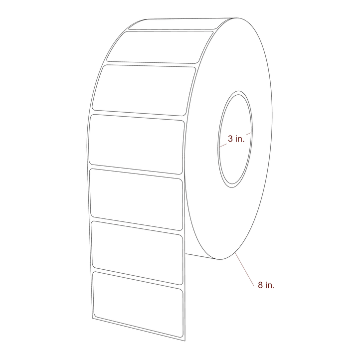 3.1" x 1.5" Inkjet Label Rolls | Fits Epson ColorWorks, VIPColor & Primera