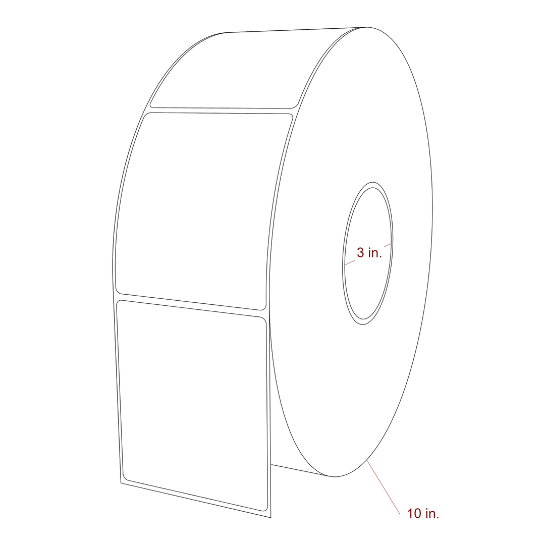 3.25" x 3.6875" Inkjet Label Rolls | Fits Epson ColorWorks, VIPColor & Primera