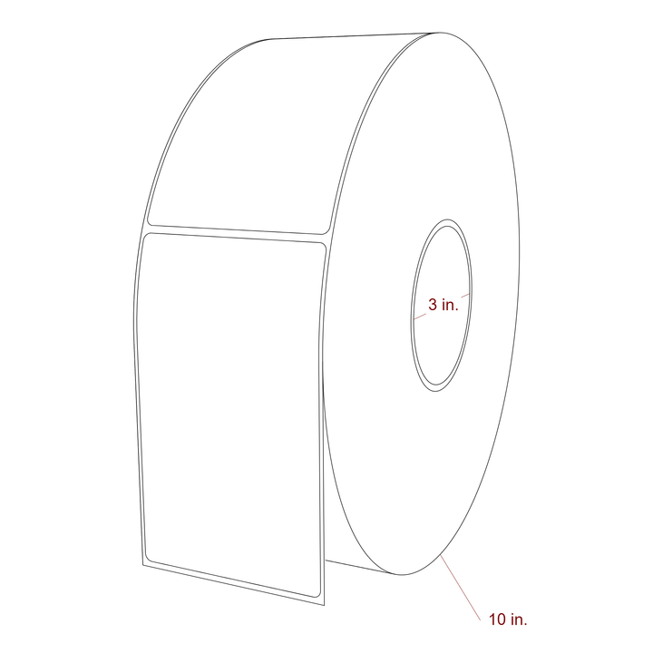 3.25" x 5.4375" Inkjet Label Rolls | Fits Epson ColorWorks, VIPColor & Primera