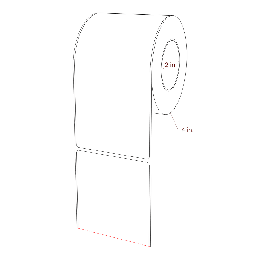3.25" x 6.5" Inkjet Label Rolls | Fits Epson ColorWorks, VIPColor & Primera